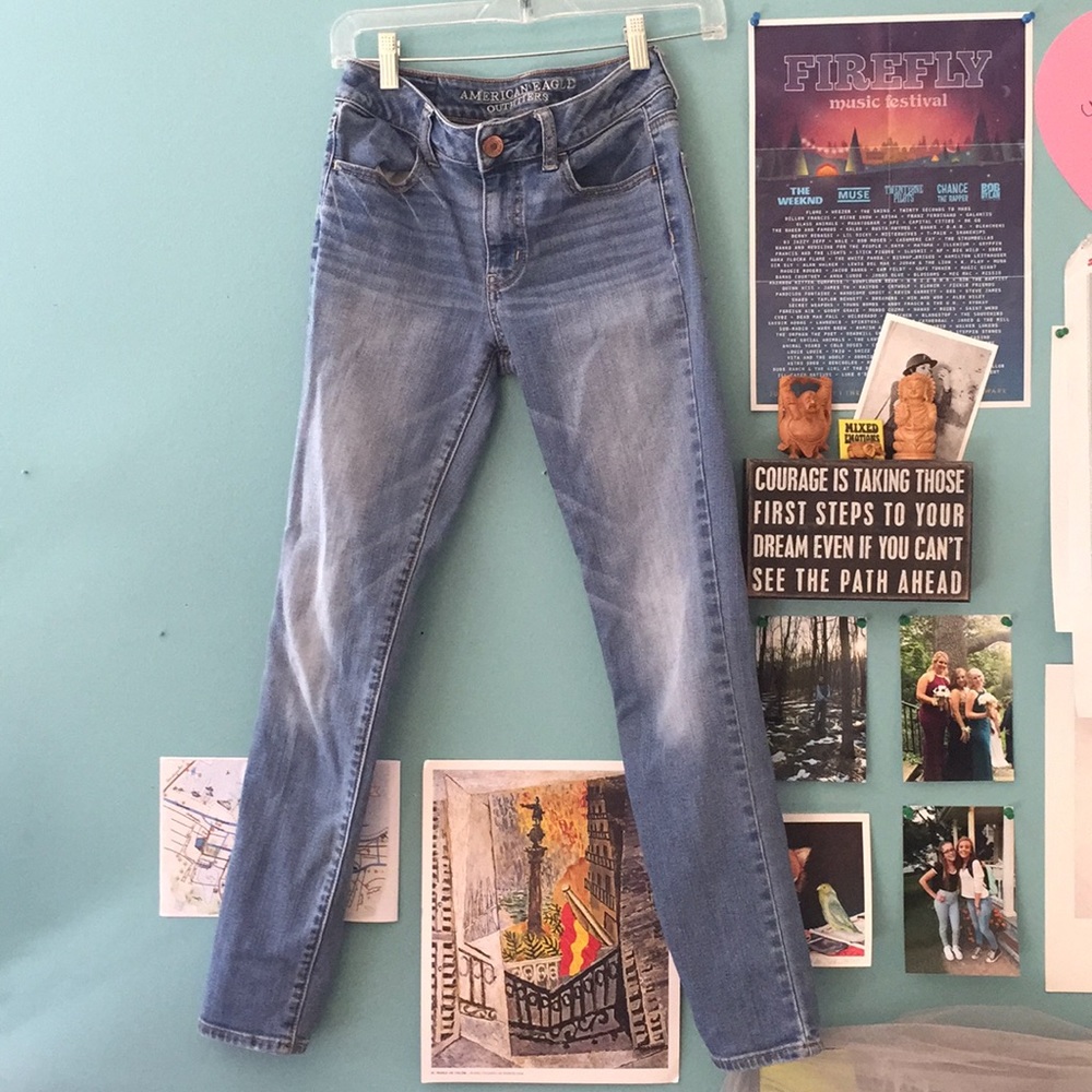 american eagle high rise jeggings